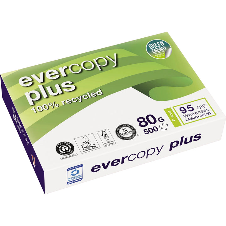 Evercopy Plus Papier, 500 Blatt, A4, 80 g/m², 5 Packungen