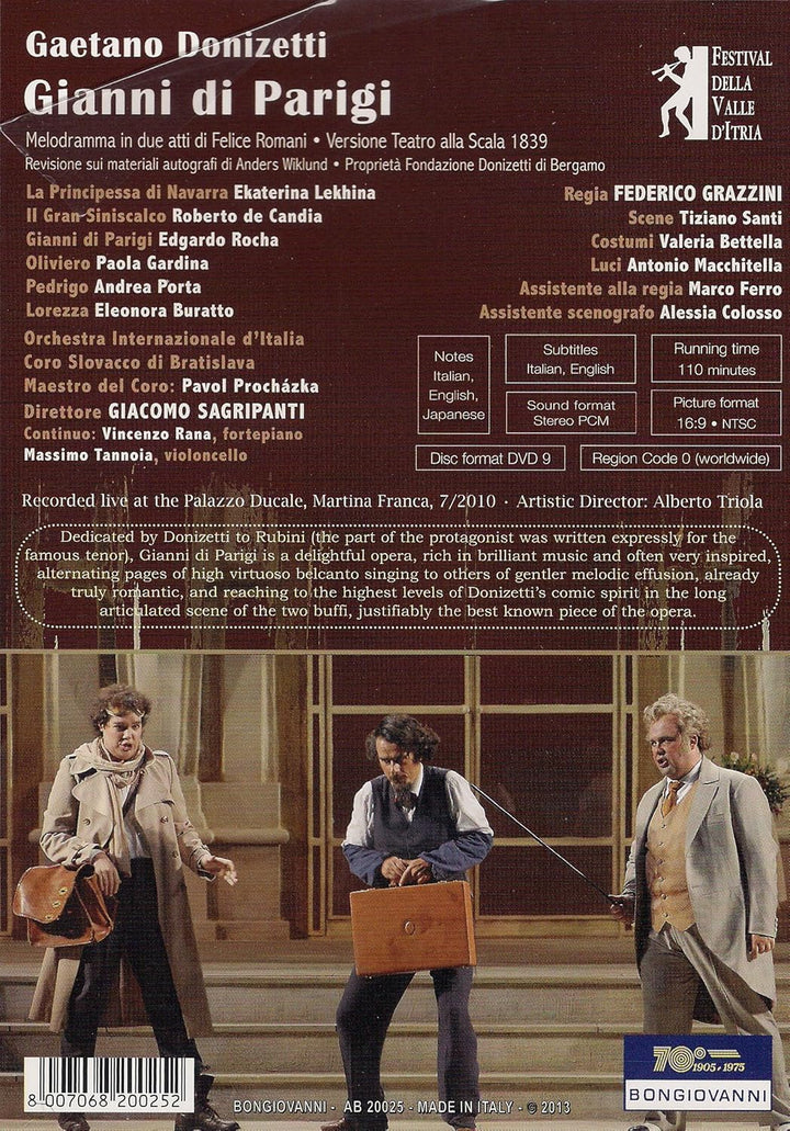 Donizetti: Gianni di Parigi Martina Franca 2010) NTSC All regions, DVD