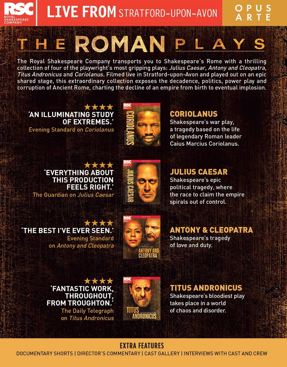 Shakespeare: The Roman Plays [Royal Shakespeare Company] [Blu-ray], Blu-ray