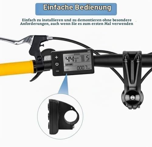 LCD-Display für Elektrofahrräder, Wasserdichtes Stecker-LCD-Display, S866 LCD-Display, E-Bike-LCD-Di