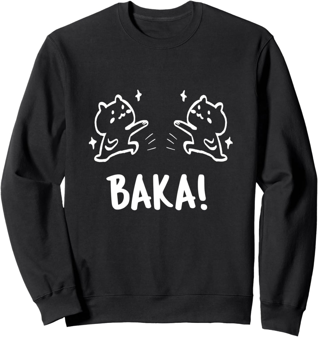 Baka Idiot ein lustiges japanisches Spruch Anime Baka Sweatshirt
