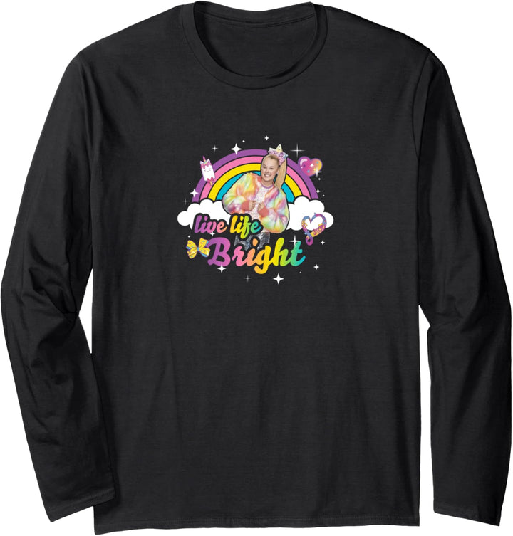 JoJo Siwa Live Life Bright Rainbow Portrait Langarmshirt