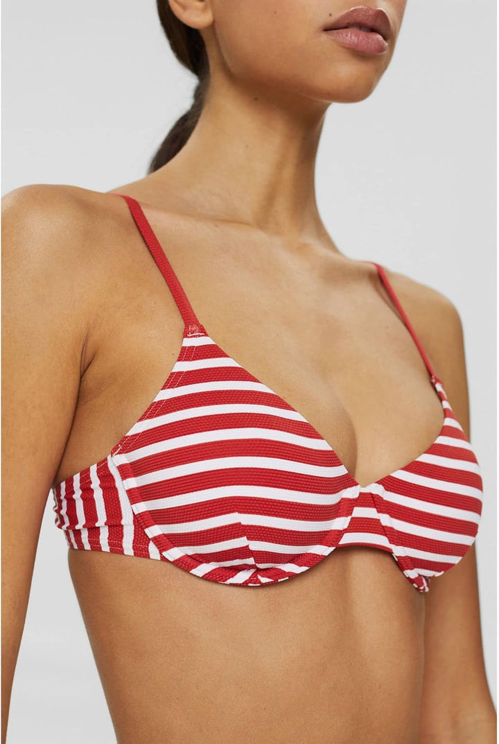 ESPRIT Damen Hamptons Beach RCS Uw.Bra Bikini 36 / B Rot, 36 / B Rot