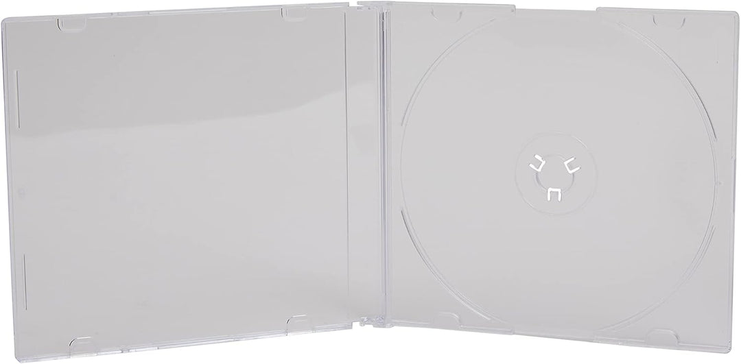 Dragon Trading® CD- / DVD-Hüllen für 1 CD / DVD, 5,2 mm, transparent, 50 Stück