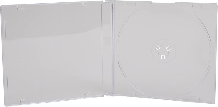 Dragon Trading® CD- / DVD-Hüllen für 1 CD / DVD, 5,2 mm, transparent, 50 Stück