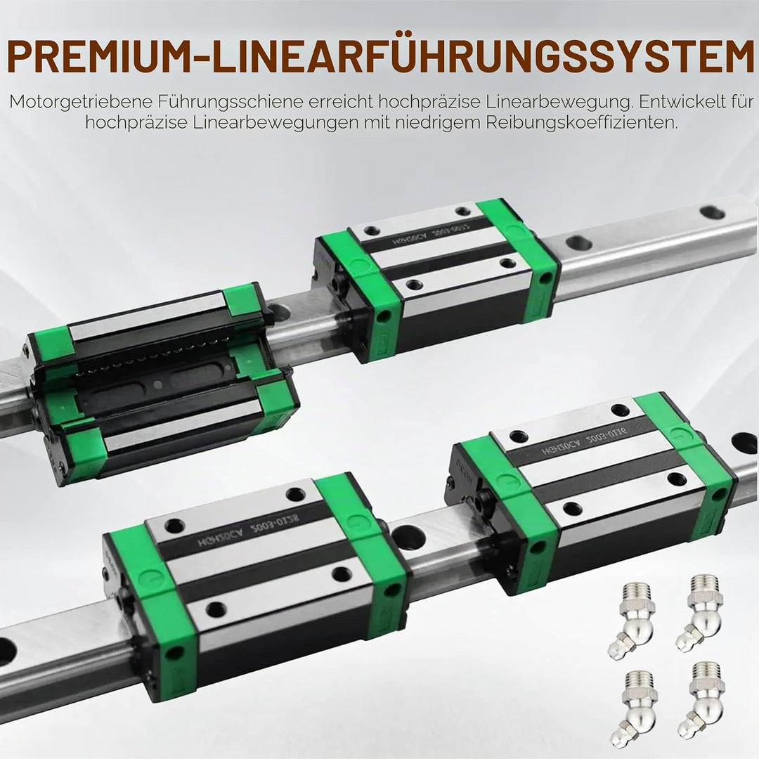 HGR20 Linearführung set 2 Stücke HGR20-1200 mm Linearführungsschiene + 4 Stück HGH20 Gleitblock für