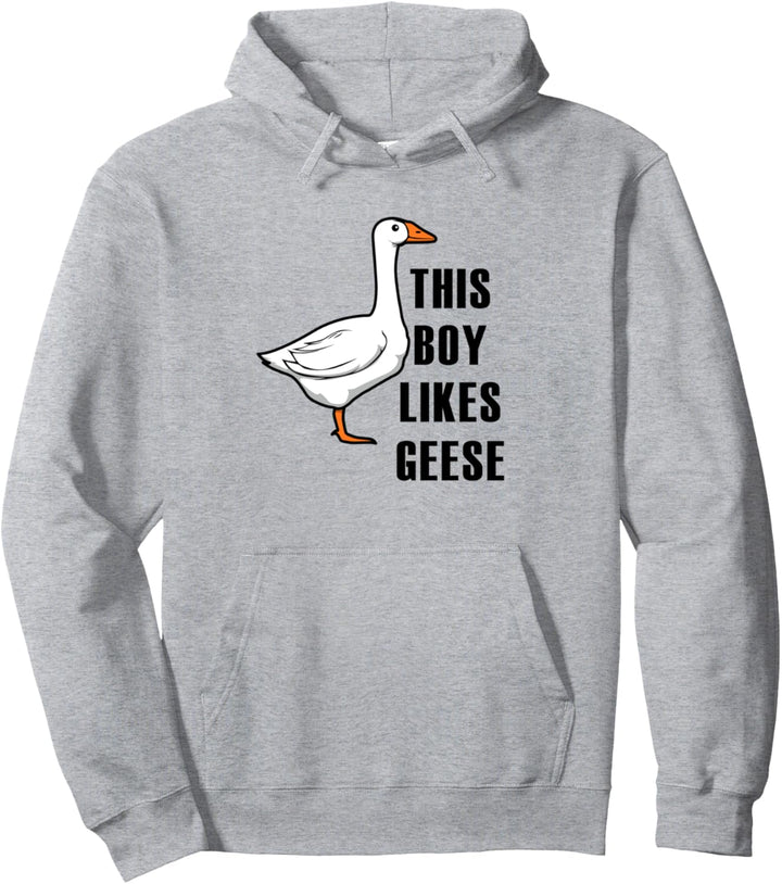 Junge mag Gänse Wildlife Natur Gans Tier Pullover Hoodie
