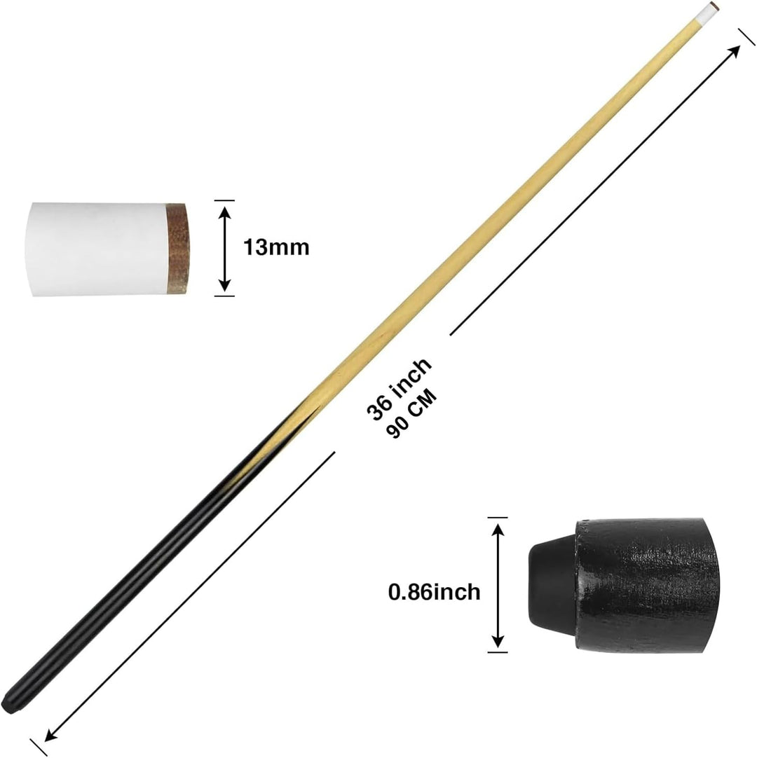 YRU 2 Stück Billard Pool Queue, Kinder Short Billard Rod 50-122 cm Snooker Tisch Queue Innen Esche H