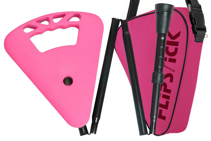 Flipstick Teleskop-Sitzstock faltbar pink, Pink
