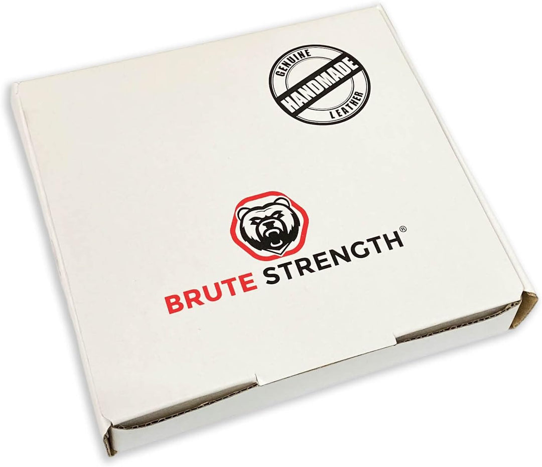 Brute Strength - Ledergriffe für Möbel - Cognac - 4 Stück - 25 x 3 cm - Schrankgriff, Türgriff für K