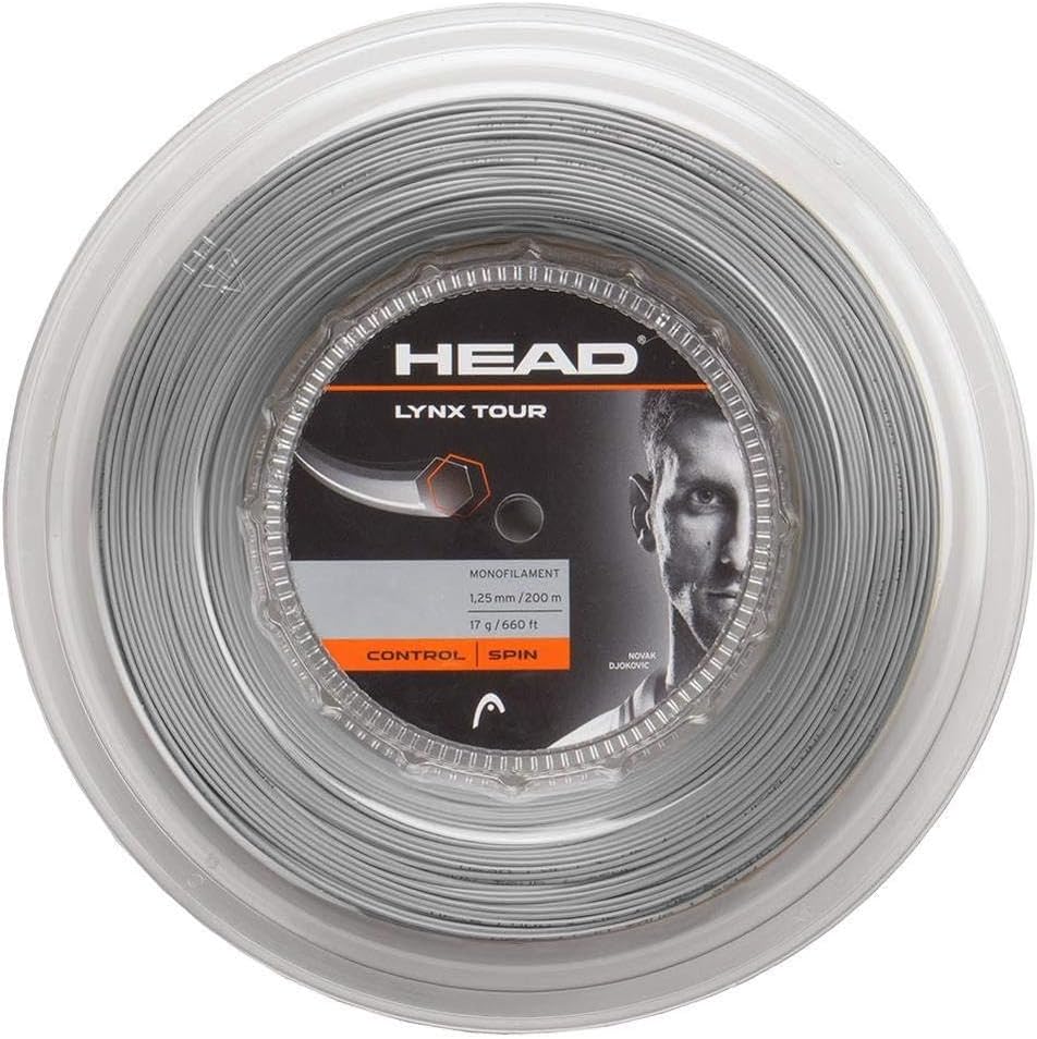 HEAD Lynx Tour Reel Tennis-Saite 17 grau, 17 grau