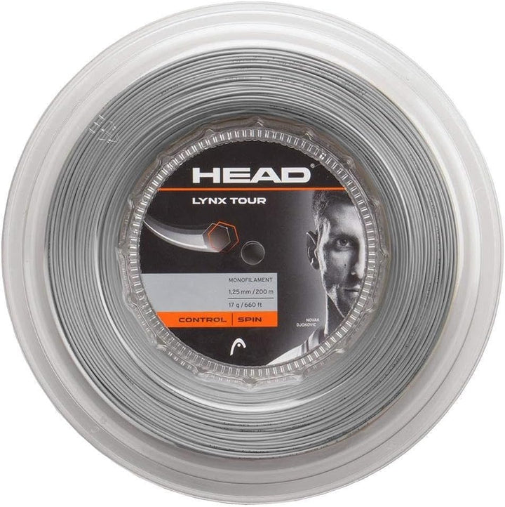 HEAD Lynx Tour Reel Tennis-Saite 17 grau, 17 grau