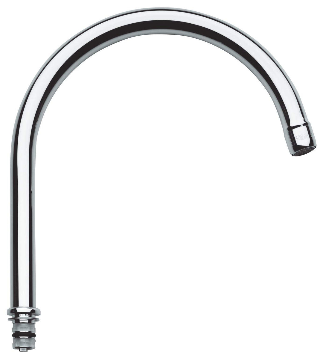 GROHE Rohrauslauf (langlebige Oberfläche, mit Anschlagbegrenzung und Mousseur), chrom, 13049000