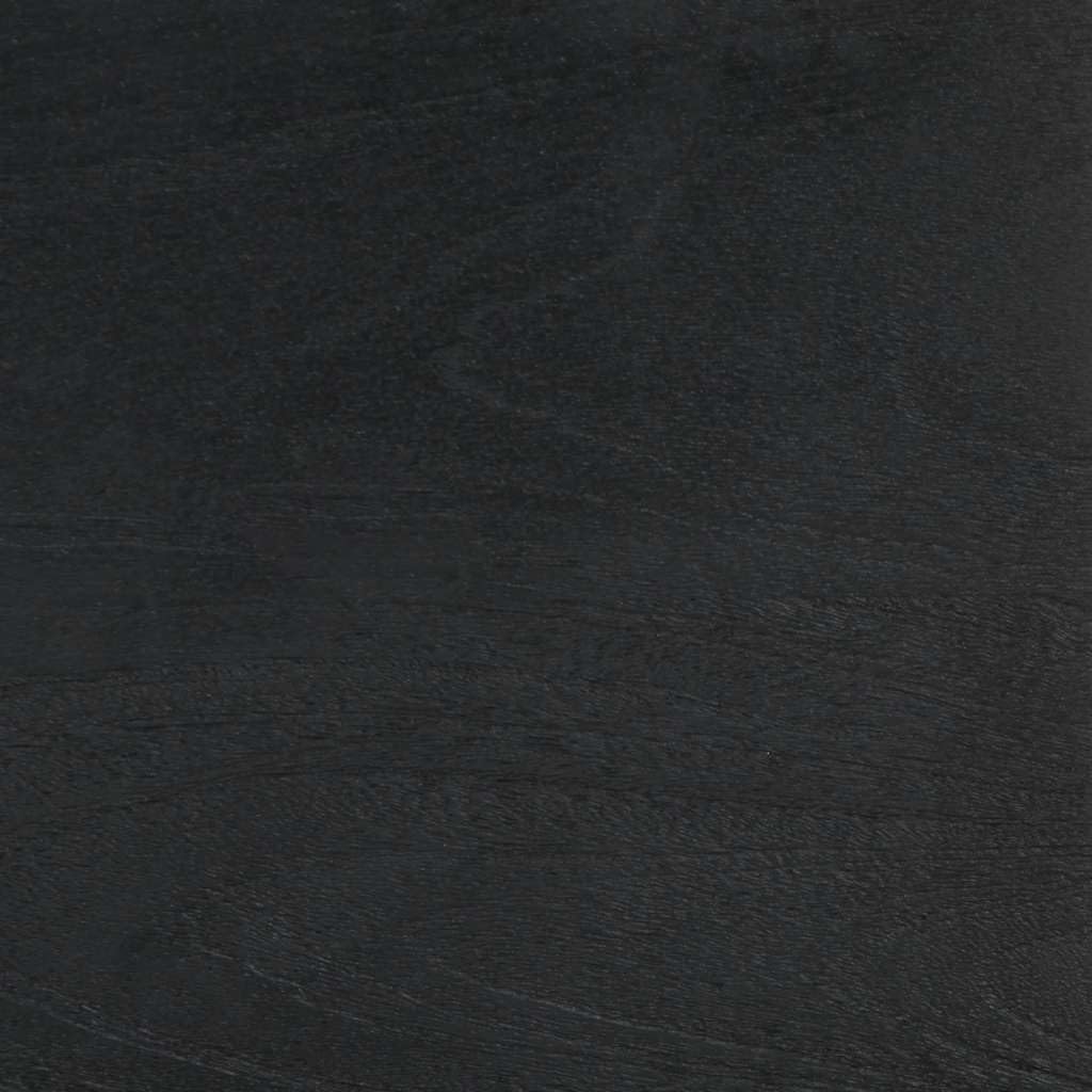 Highboard Schwarz 40x33x110 cm Holzwerkstoff mit Metallfüssen und Griffen, Stauraum Sideboard mit Sc