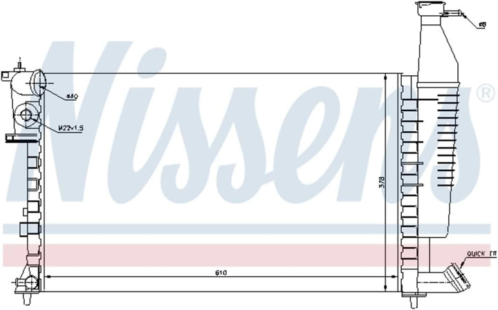 Nissens 63716 Kühler, Motorkühlung