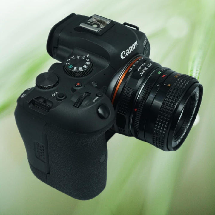 PHOLSY Manueller Objektivadapter: Kompatibel mit Konica AR Objektiv und Canon RF (EOS R-Type) Kamera