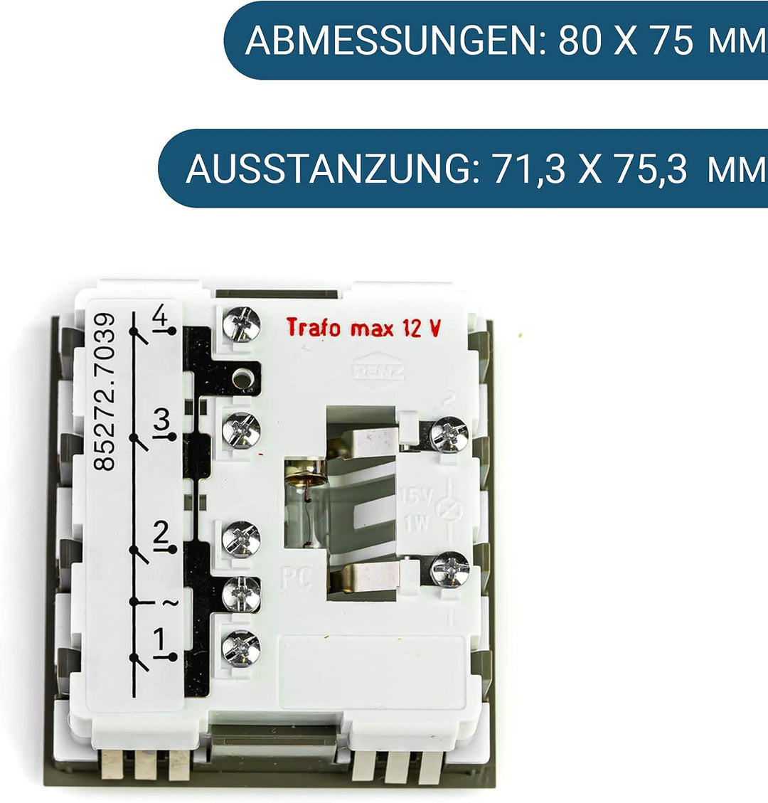 RENZ Tastenmodul mit 4 Klingeltaster grau RENZ Nummer 97-9-85272