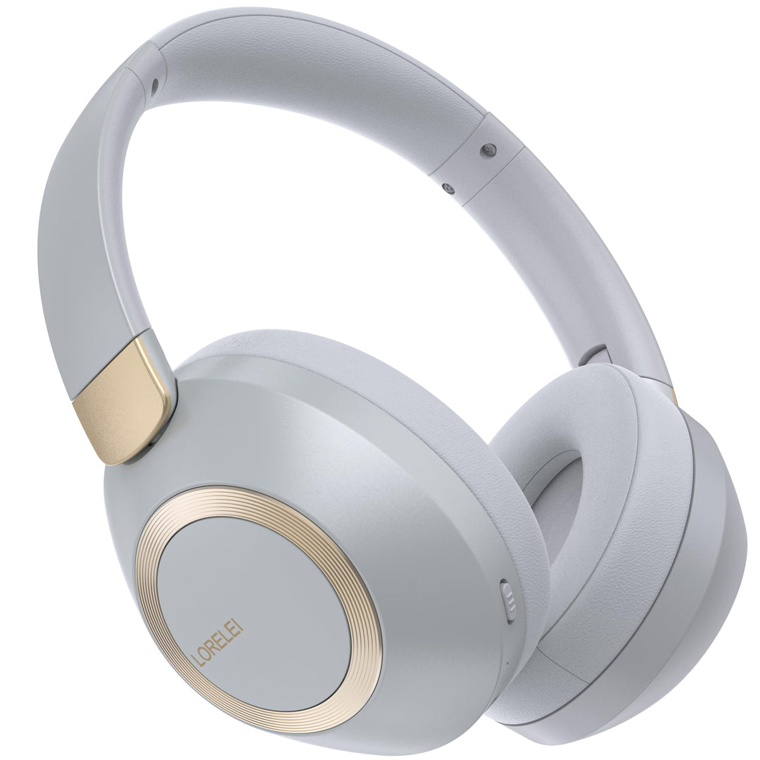 LORELEI B-C6 Kabellose Over-Ear-Kopfhörer, 50H Playtime Faltbare, leichte Bluetooth-Headsets, Tiefe