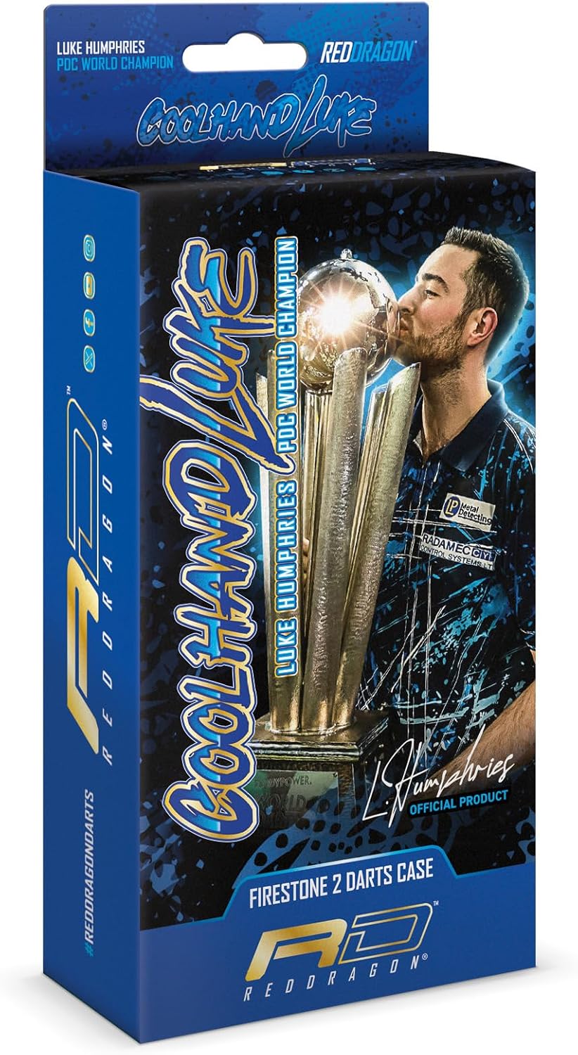 RED DRAGON Luke Humphries World Champion Firestone 2 Dart Case (Dart-Etui)