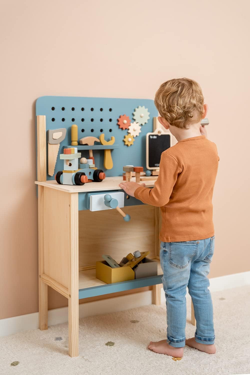 Little Dutch 7079 FSC Holz Spielwerkbank mit Werkzeug