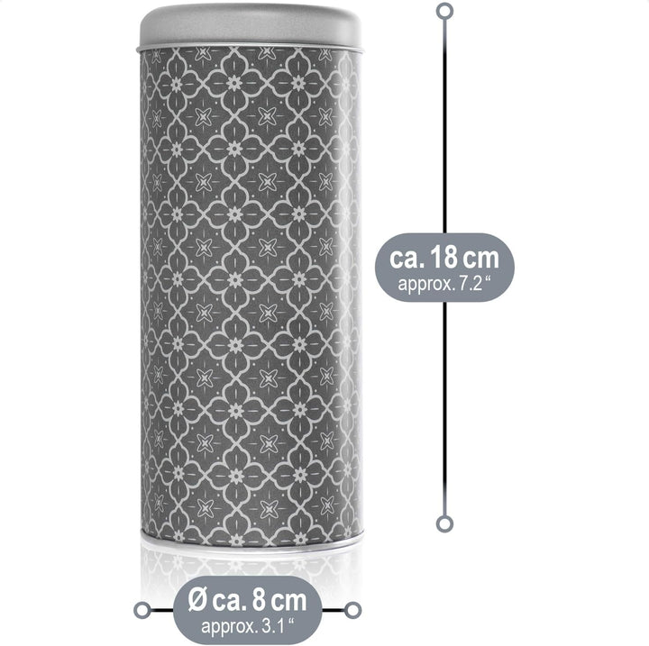 com-four® 3x Kaffeepaddose - Metalldose für Kaffeepads - Aufbewahrungsbehälter mit Deckel für Kaffee