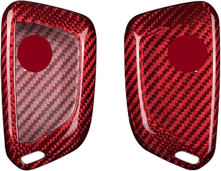 M.JVisun Echte Kohlefaser Abdeckung Fall Für Chevrolet Chevy Corvette C8 2020-2021 Auto Schlüssel Sc