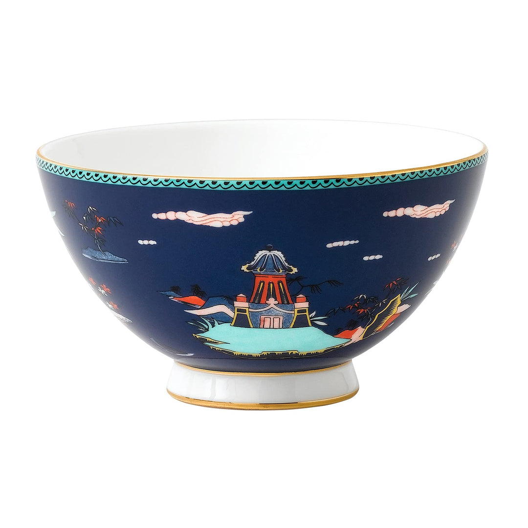 Wedgwood Wonderlust Bowl 4.3" Blue Pagoda Blaue Pagode, Blaue Pagode
