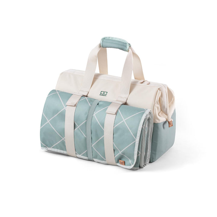 monbento – 25-Liter-Isoliertasche + wasserdichte Tischdecke – Ideal für Picknicks – Grün