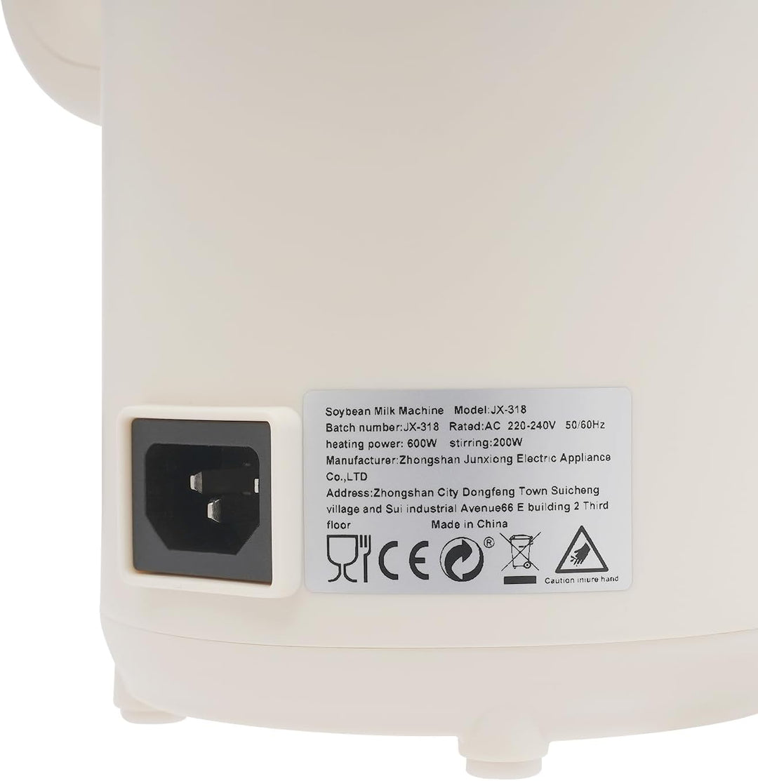 1.4L Automatische Sojamilchmaschine I Nussmilchmaschine mit 24h Timer, Selbstreinigung, 600W, 16 Kli