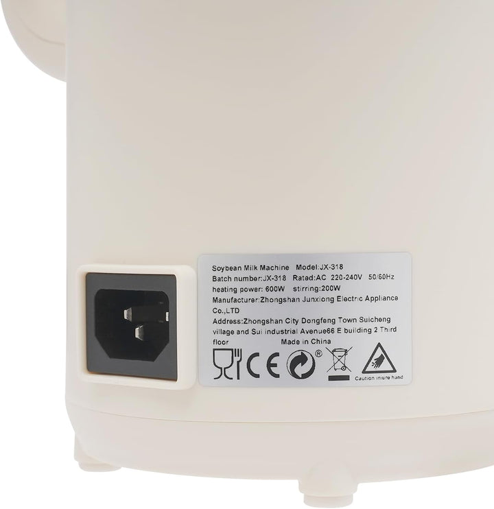 1.4L Automatische Sojamilchmaschine I Nussmilchmaschine mit 24h Timer, Selbstreinigung, 600W, 16 Kli