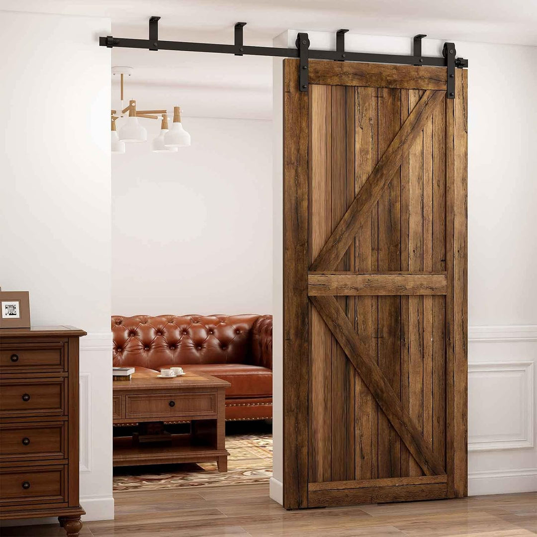 6.6FT/2M Deckenmontage Schiebetüre Beschläge, Ceiling mount brackets barn door hardware laufschiene