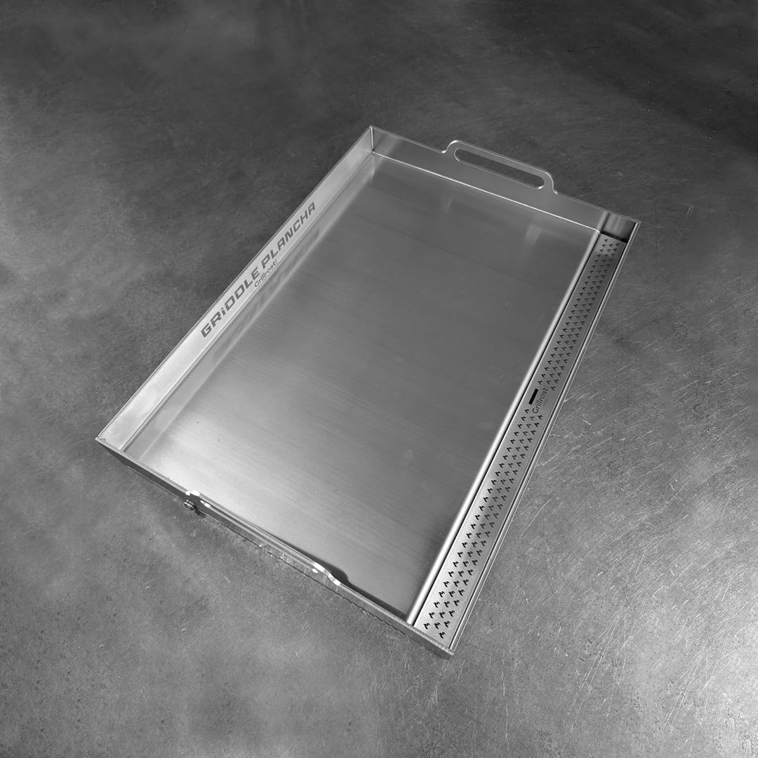 Grillrost.com Das Original Fettrinnen-Einsatz für XXL Griddle Plancha - Verhindert, DASS Grillgut in