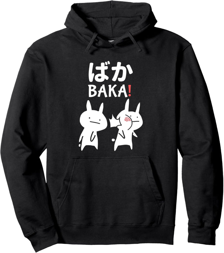 Lustiges Japan Kawaii Baka Rabbit Ohrfeigen Anime und Manga Pullover Hoodie