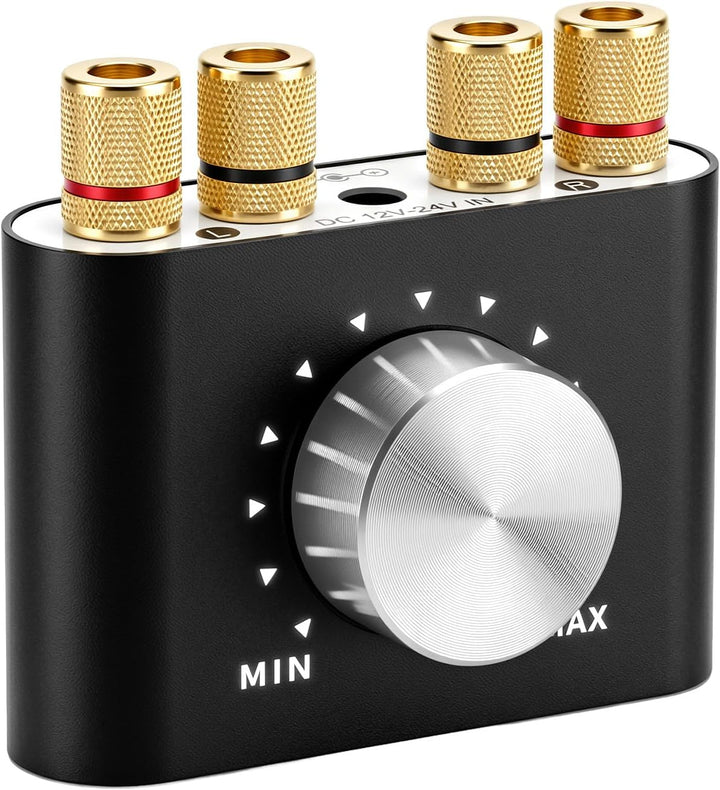 QWORK® Mini Verstärker Bluetooth, Digital Power Amplifier HiFi Stereo Verstärker 50W × 2, Bluetooth