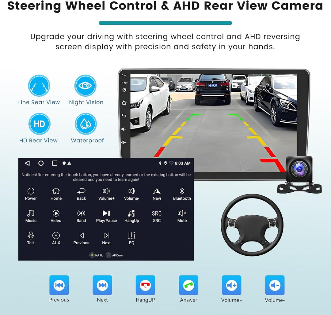 Hikity 2G 64G Android Autoradio Für Peugeot 208/2008 2012-2018 mit Wireless Carplay Android Auto, 10