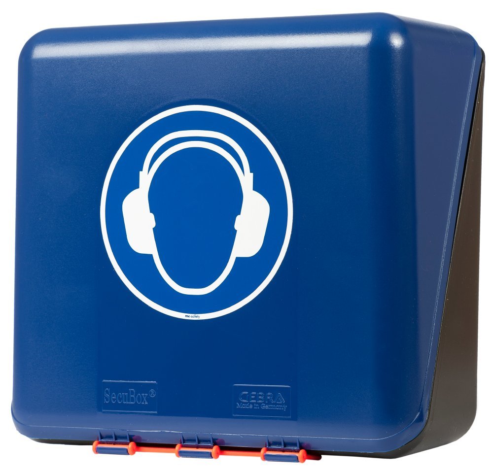neoLab 2-6061 Aufbewahrungsbox f. Kapselgehörschützer, midi, Blau