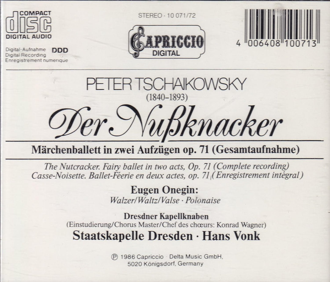 Nussknacker-Ballett Op.71, Audio-CD