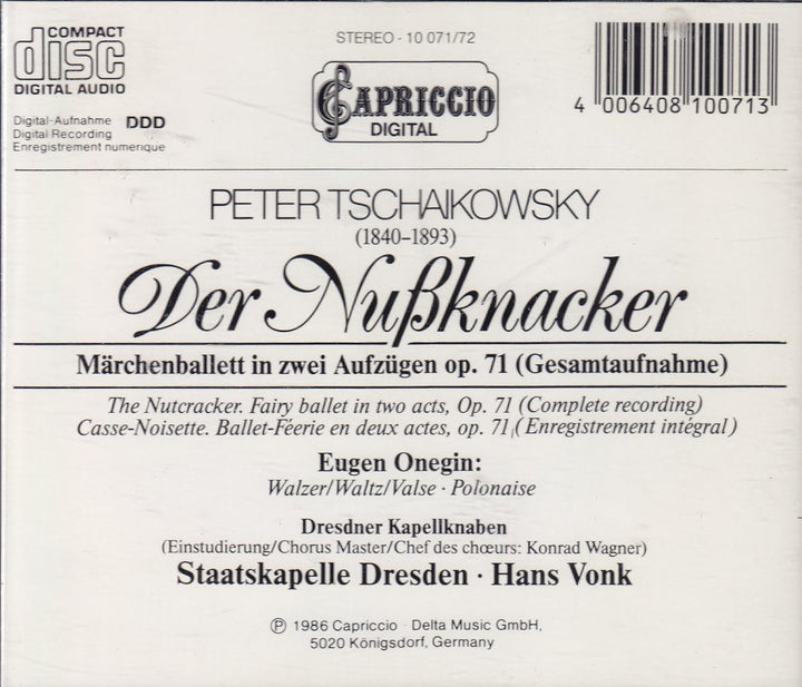 Nussknacker-Ballett Op.71, Audio-CD