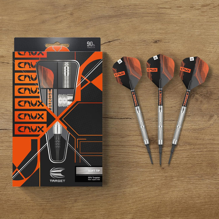Target Darts Crux 90% Wolfram Soft Tip Dart Satz 19G Barrel 11, 19G Barrel 11