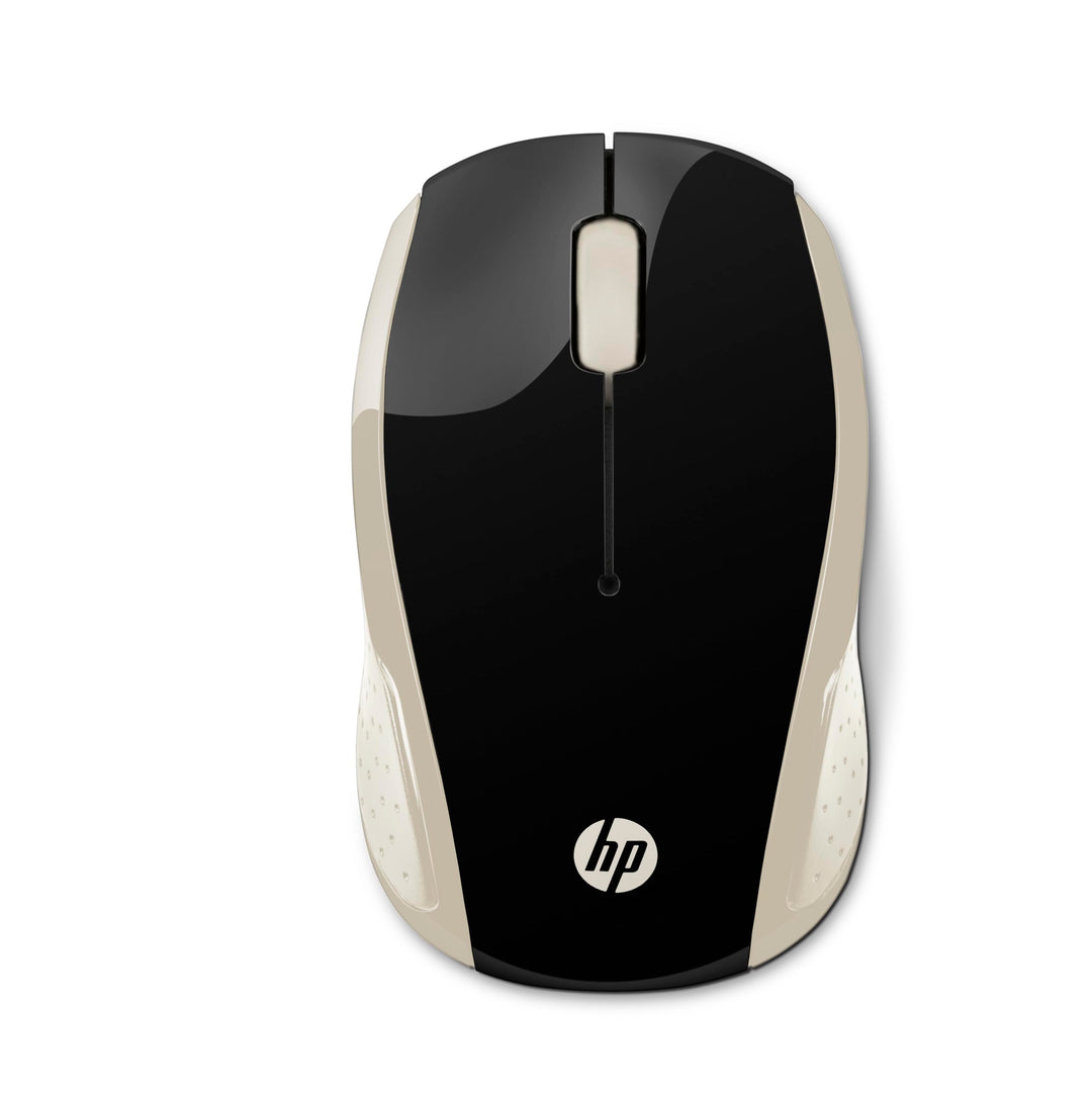 HP 200 (2HU84AA) kabellose Maus (1.000 dpi, 3 Tasten, Scrollrad, USB dongle) schwarz / silber Schwar