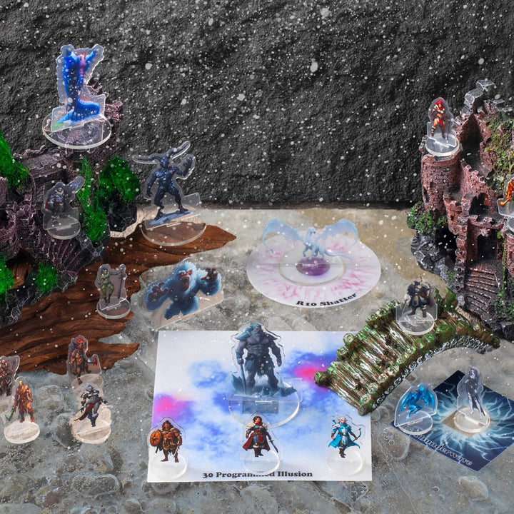 DND Miniatures Bulk Arktisches Thema Dungeons and Dragons Starter Set 2D Figuren D&amp;D 5E Terrain Mini