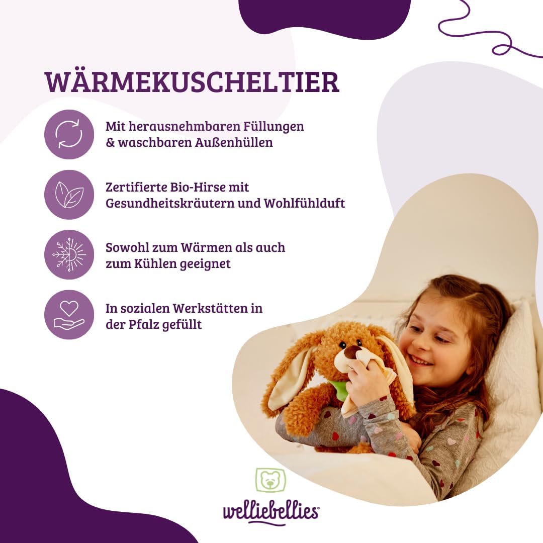 Wärmekuscheltier Fuchs gross 25cm für Mikrowelle Backofen