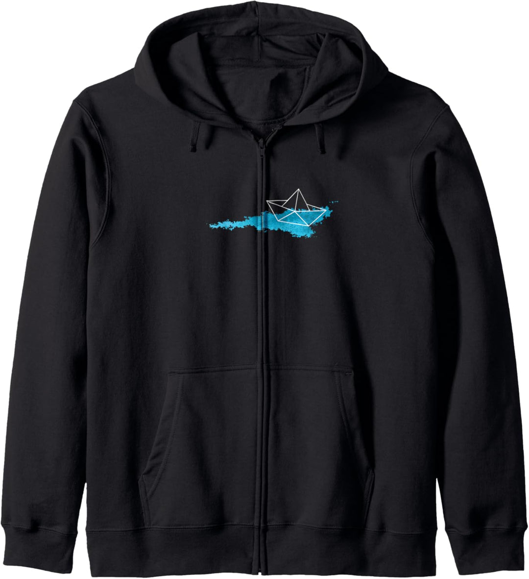 Papierboot Papierschiffchen Meer Tasche Urlaub Kapuzenjacke