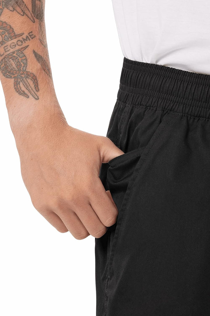 Chef Works BBLW Basic Herren Baggy Leichte Chef Hose, BBLW-BLK-XL, XL
