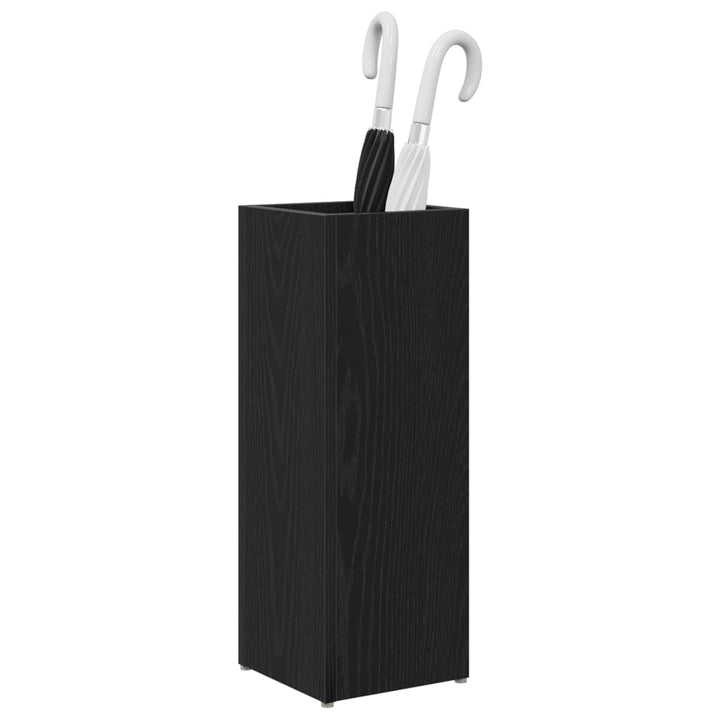 vidaXL Sonnenschirmhalter Schwarz Eichen-Optik 20 x 20 x 55,5 cm, Moderner Schirmständer aus Holzwer