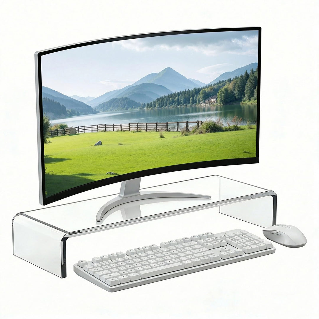 Monitorständer Display Ständer Bildschirmerhöhung, Acryl Laptop Erhöhung für Schreibtisch für Comput
