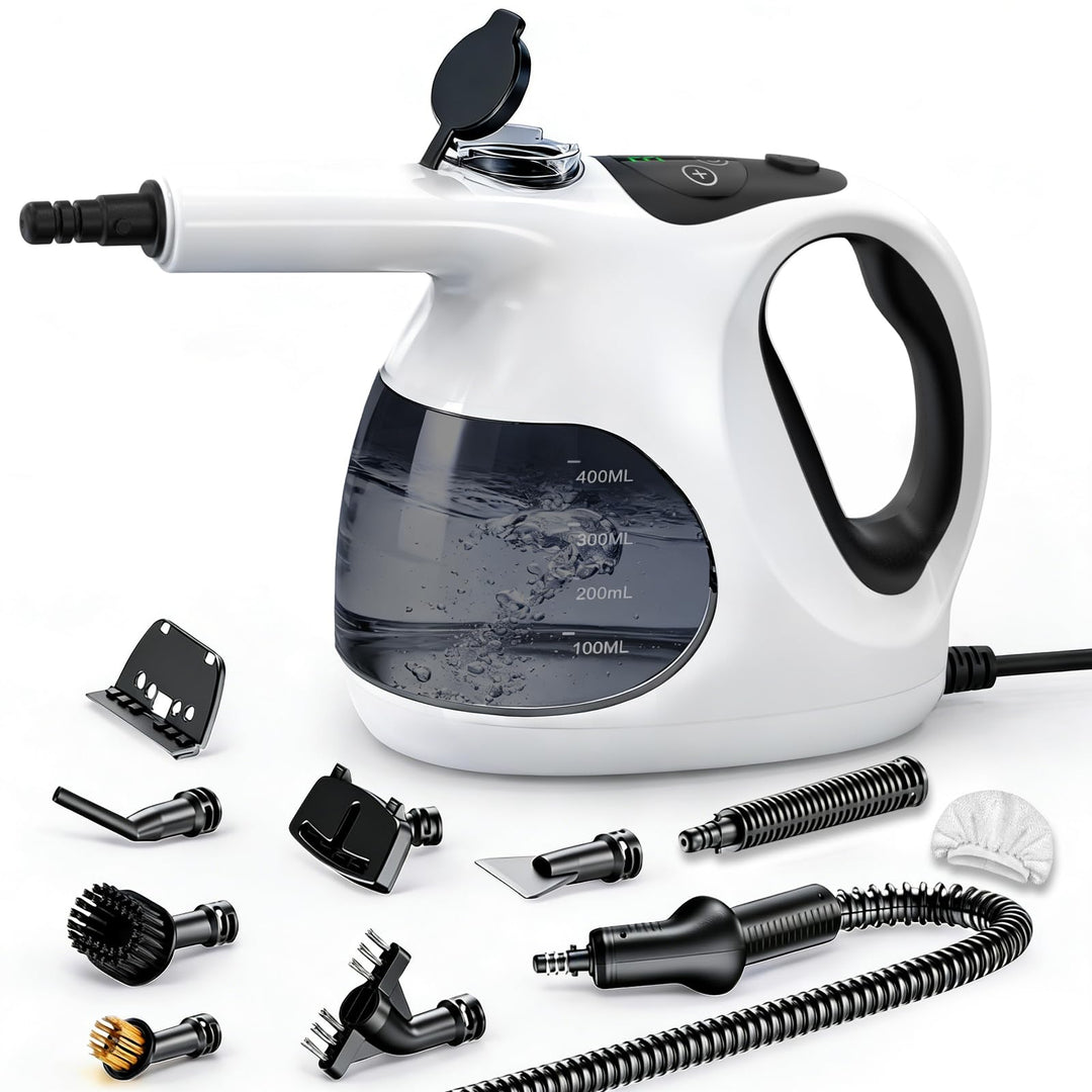 5S Aufheizzeit Dampfreiniger Handgerät, Hand Steam Cleane Weiss, Weiss