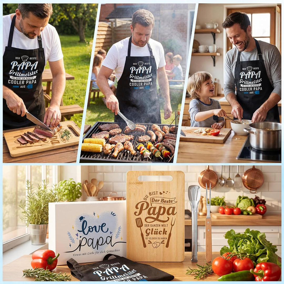 Geschenke für Papa, Graviertes Bambus Schneidebrett, Vatertagsgeschenk, Papa Geschenk Geburtstag, Be