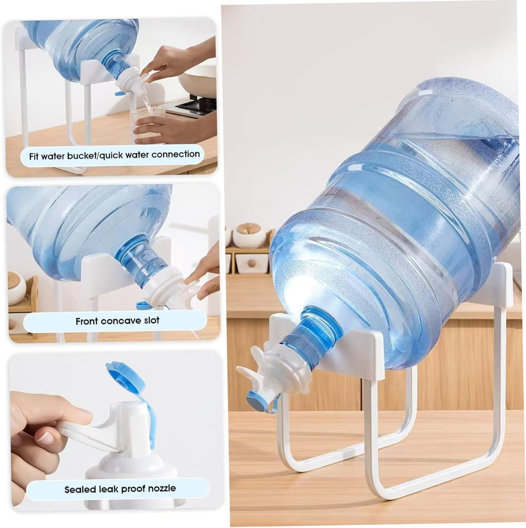 Rutschfester 5-Gallonen-Wasserkrug-Ständer – Wasserspender-Ständer mit wiederverwendbarem 2, 15-Zoll