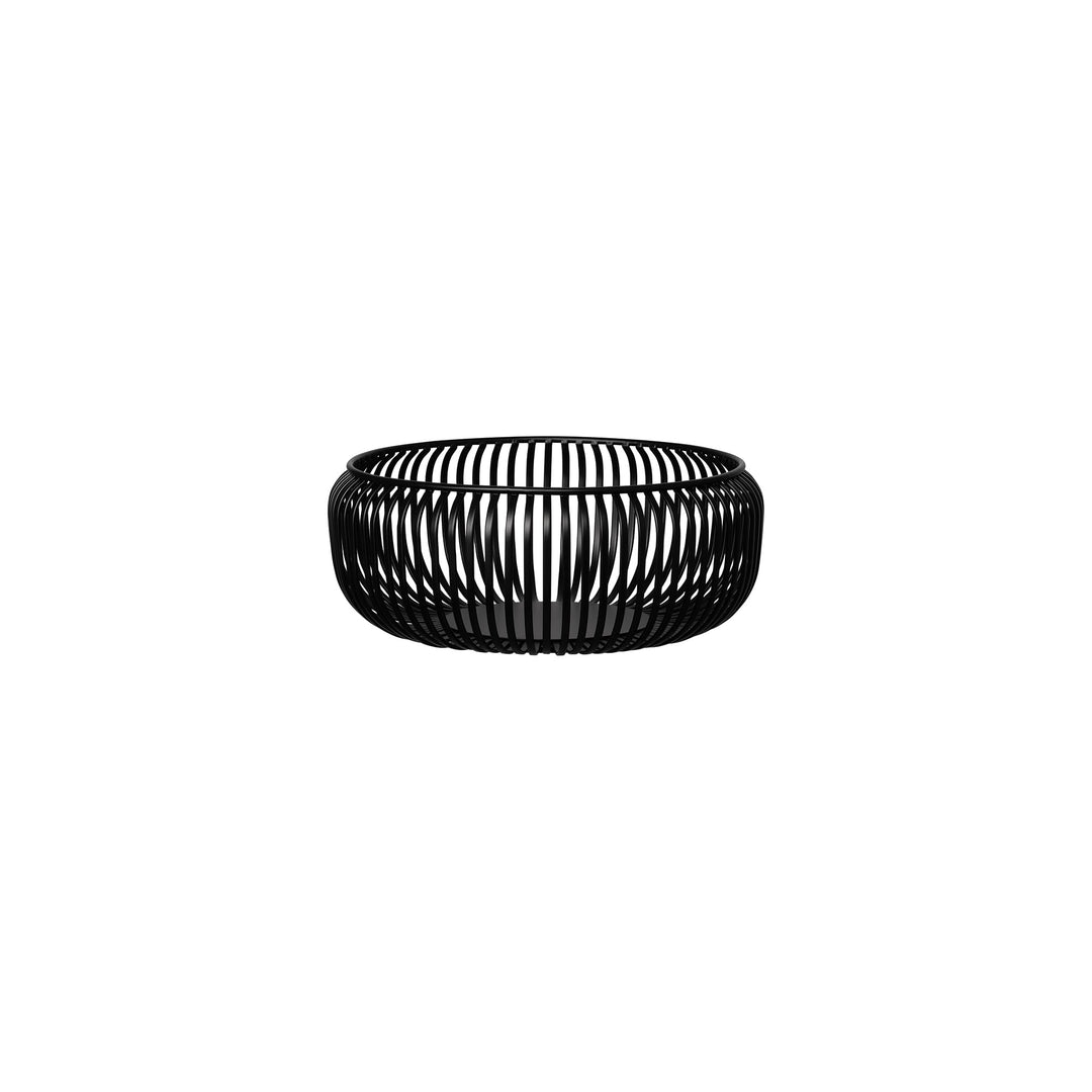 blomus LITO Obstschale M | Schwarz | Stahl | Ø 25 x 10 cm Schwarz M, Schwarz M